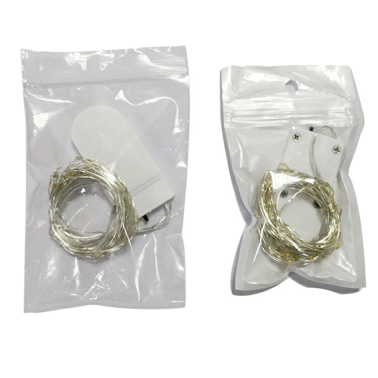 Luci a stringa LED per decorazioni natalizie, con filo di rame, a bottone e batteria, per feste, Natale e matrimoni