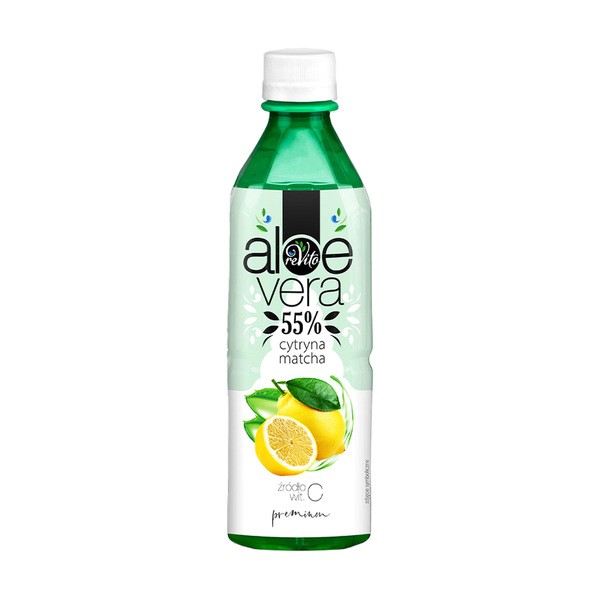 Revito, napój aloesowy cytryna i matcha, 500 ml