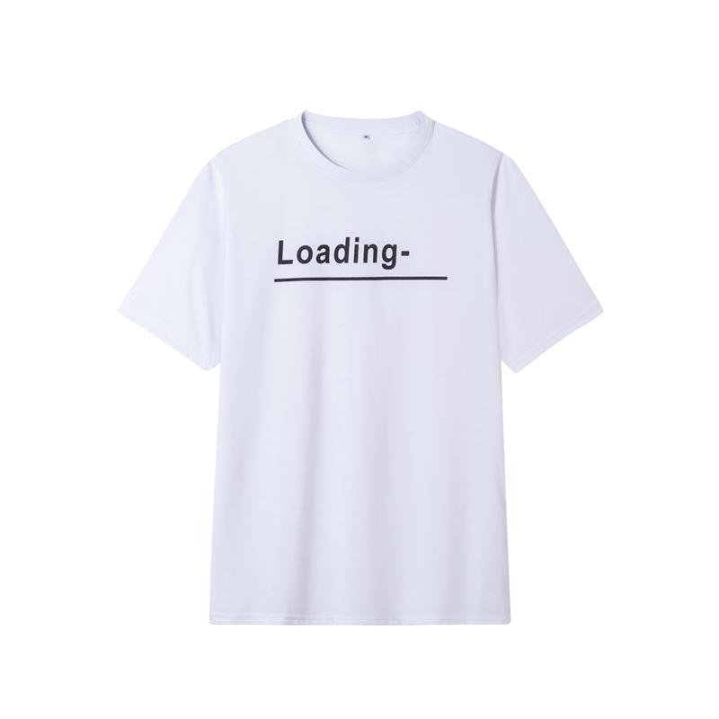 2020 Summer New Fashion Letter Print T Shirt Men Smart Casual Crew Neck Short Sleeve Soft Tshirt High Quality White Tee Tops,451