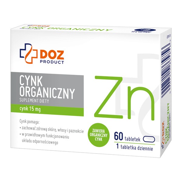 DOZ Product Cynk Organiczny, tabletki, 60 szt.