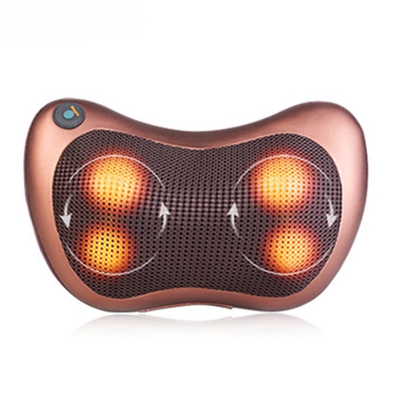Poduszka masująca do szyi, masażer do ciała, stóp, pleców, ramion, odcinka lędźwiowego kręgosłupa szyjnego, wibrująca, podgrzewana, do domu i samochodu