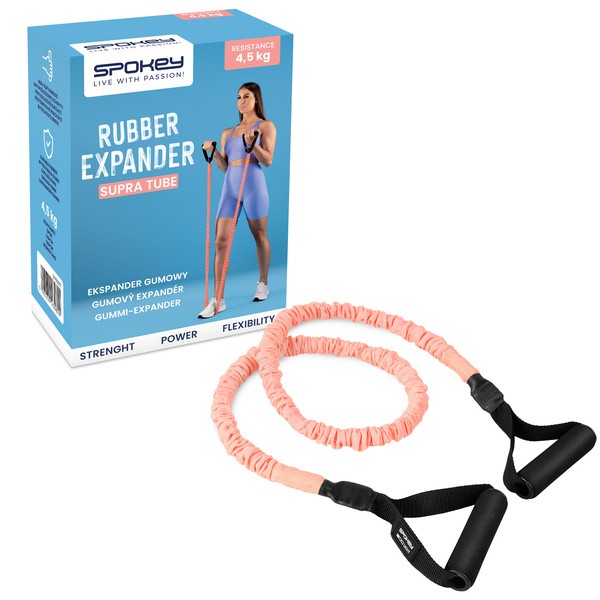 Spokey Supra Tube, ekspander gumowy, light 4,5 kg, 1 szt.