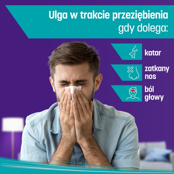 Ibuprom Zatoki Tabs, 200 mg+6,1 mg, tabletki drażowane, 24 szt.