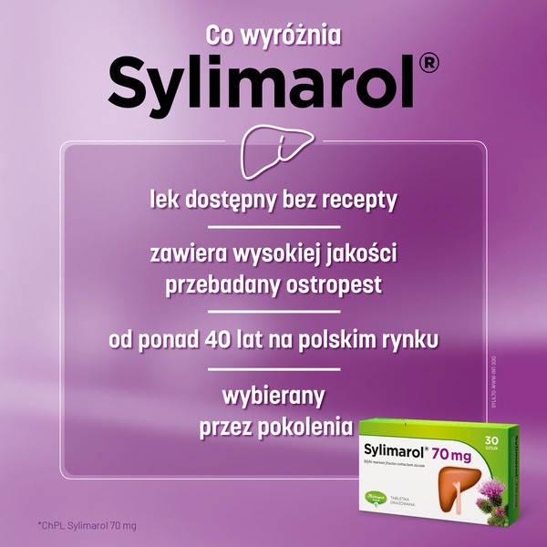 Sylimarol 70 mg, drażetki, 30 szt.