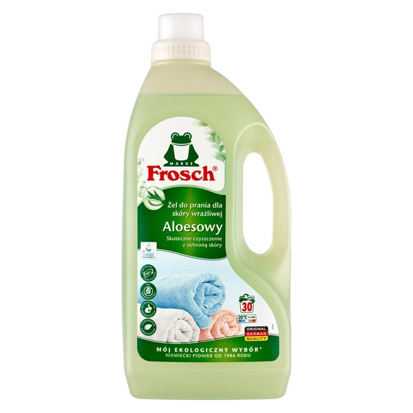 Frosch, aloesowy żel do prania dla skóry wrażliwej, 1500 ml