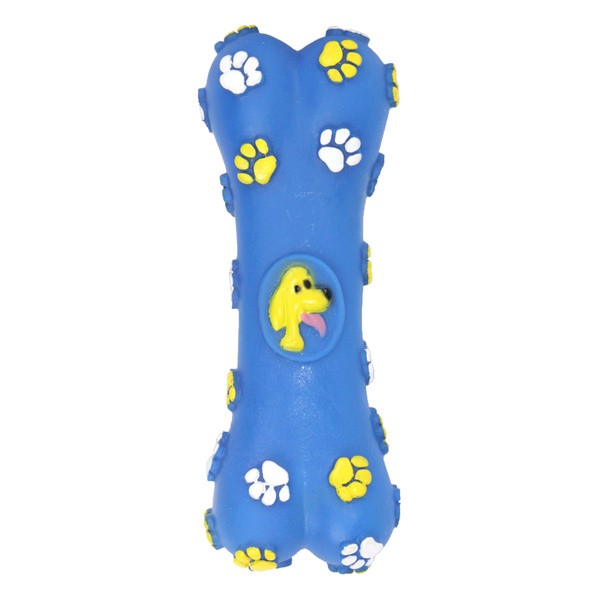 Pet Nova Kość, winylowa zabawka dla psa, niebieska, 15 cm, 1 szt.