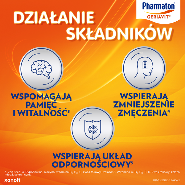 Pharmaton Geriavit, tabletki powlekane, 100 szt.