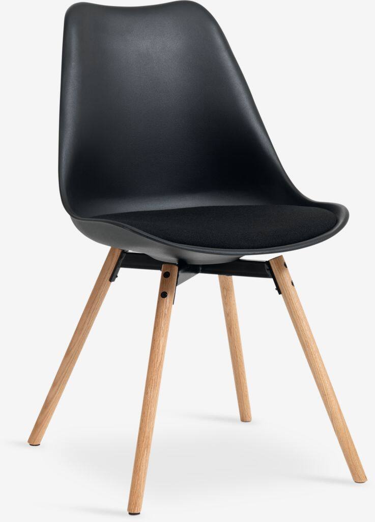 KASTRUP Spisestuestol KASTRUP Sort/Eg