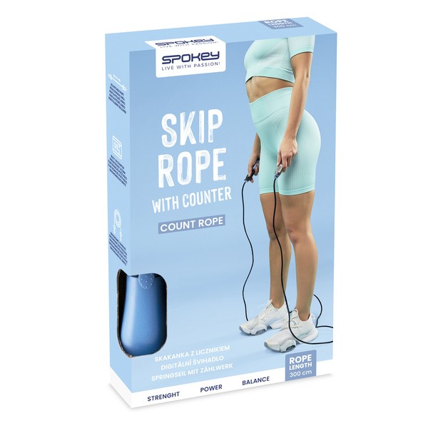Spokey, Count Rope, skakanka z licznikiem, 1 szt.