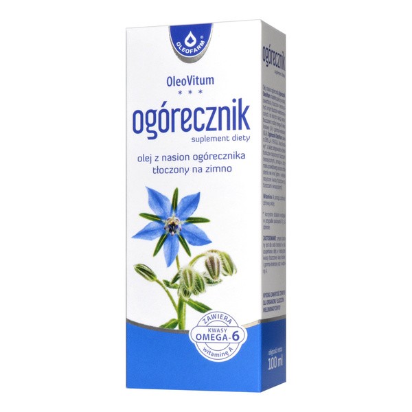 Ogórecznik, OleoVitum, olej z ogórecznika, 100 ml