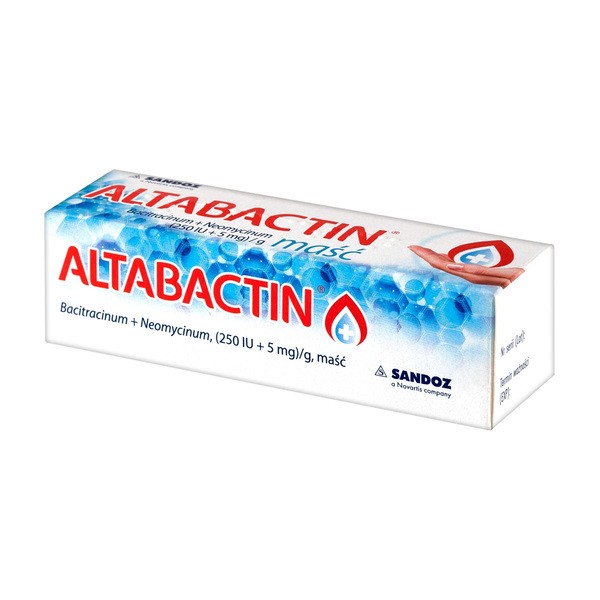 Altabactin, (250 IU+5 mg)/g, maść, 5 g
