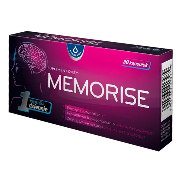 Oleofarm Memorise, kapsułki twarde, 30 szt.
