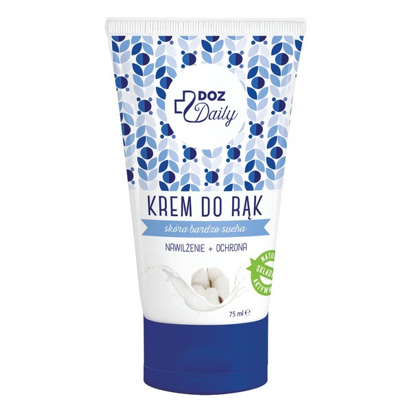 DOZ Daily, krem do rąk, nawilżająco-ochronny, skóra bardzo sucha, 75 ml