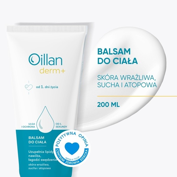 Oillan Derm+, balsam do ciała, 200 ml