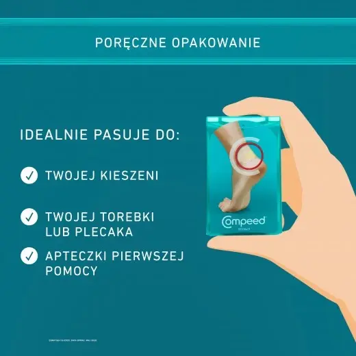 Compeed, plastry na pęcherze, średnie, 5 szt.