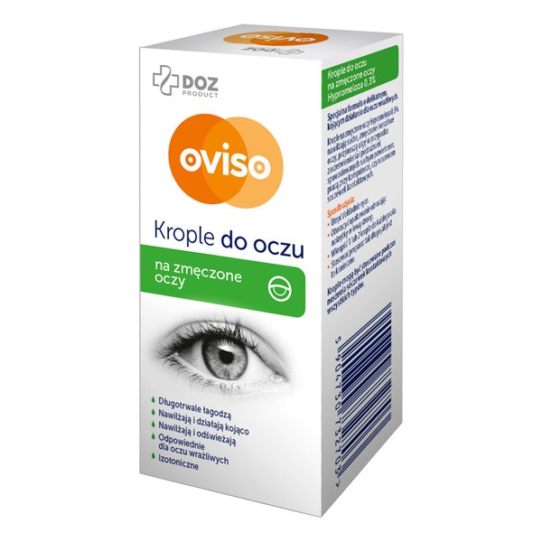 DOZ PRODUCT Oviso, krople do oczu, na zmęczone oczy, 10 ml