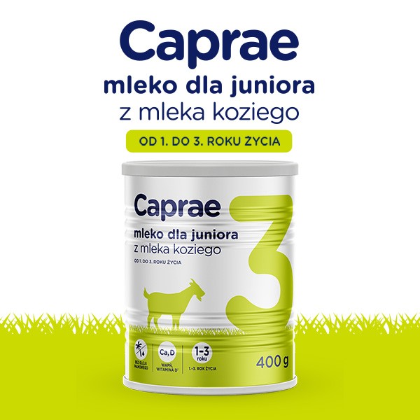 Caprae 3, mleko dla juniora z mleka koziego, od 1. do 3. roku życia, 400 g