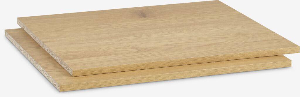 ODENSE hylder til ODENSE garderobe, 2 stk., varm eg