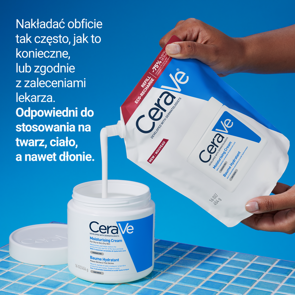Cerave, balsam nawilżający, refill, 454 g