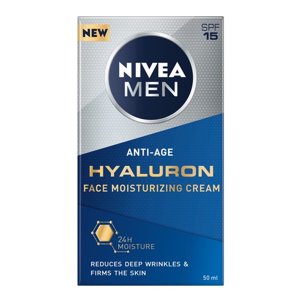Nivea Men Ani-Age Hyaluron, krem przeciwzmarszczkowy dla mężczyzn, 50 ml