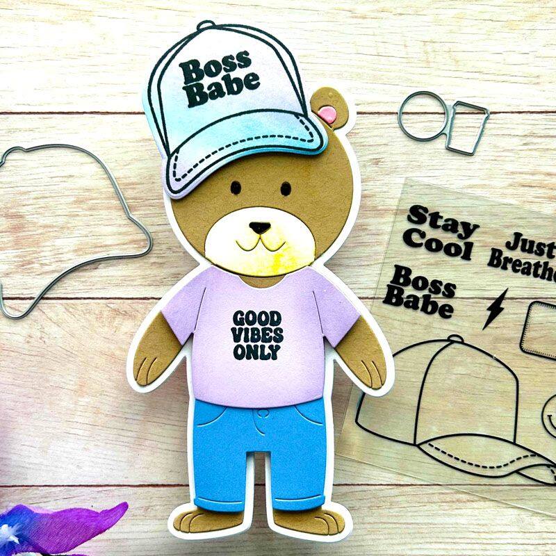 Trucker Hat Clear Stamps Set of 14
