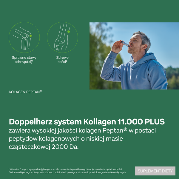 Doppelherz system Kollagen 11.000 PLUS, płyn, ampułki, 30 szt. x 25 ml