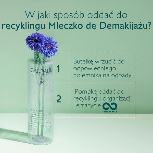 Caudalie Vinoclean, migdałowe mleczko do demakijażu, 400 ml