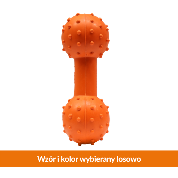 Duvoplus Gumowy Hantel, zabawka dla psa, 11 cm, 1 szt.