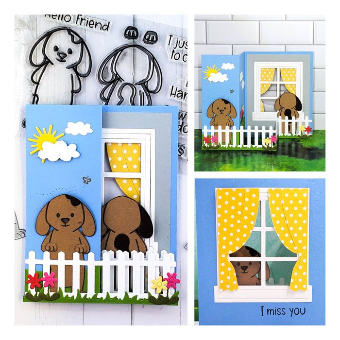 hangingoutdog2stamp Clear Stamp Set