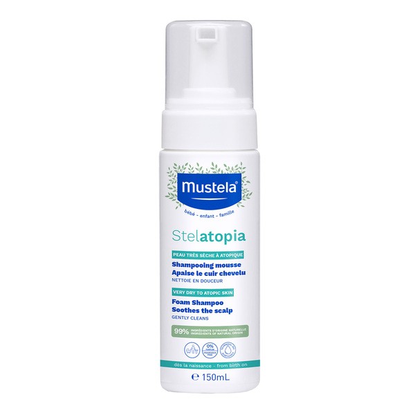Mustela Stelatopia, szampon w piance, 150 ml
