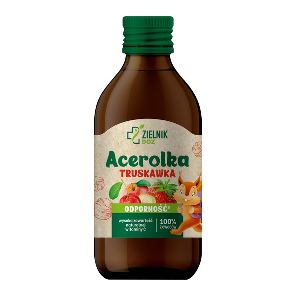 ZIELNIK DOZ Acerolka Truskawka, sok owocowy, 250 ml