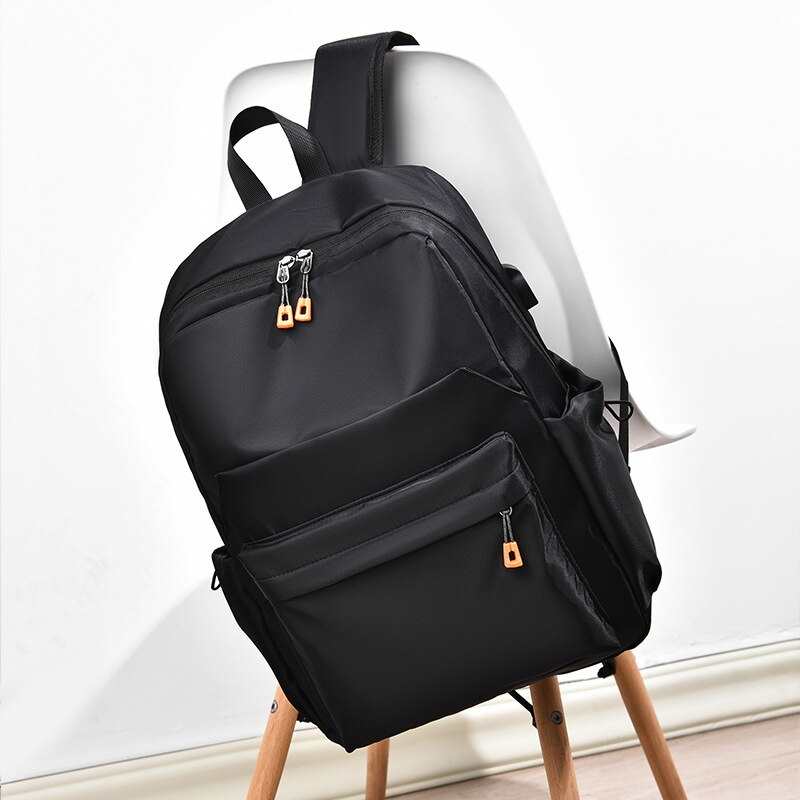 2021 Ny Herresekk for 14-tommers Laptop Dame Stor Kapasitet Stundet Sekker Plissert Uformell Stilig Veske Vanntett Herreveske