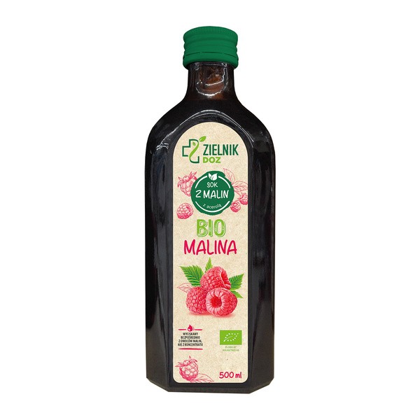 ZIELNIK DOZ BIO Malina, sok, 500 ml