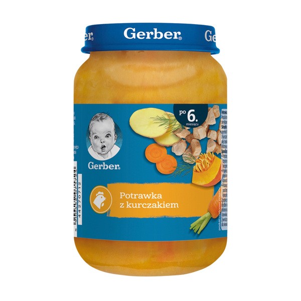 Gerber, kurczak w potrawce z jarzynami, 6 m+, 190 g