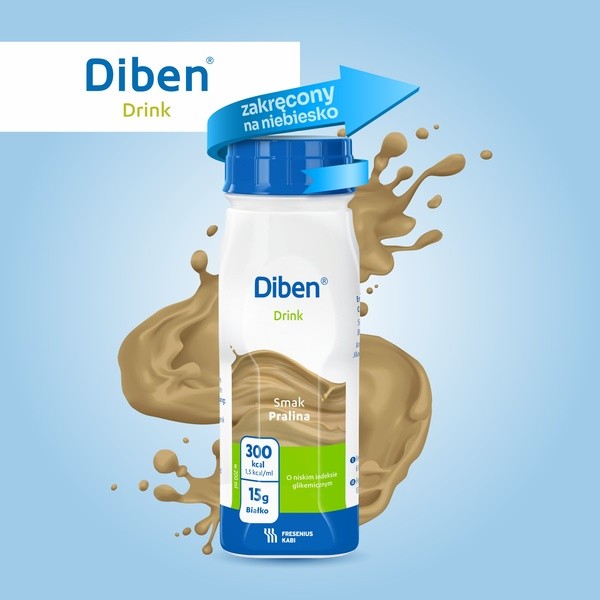 Diben Drink, płyn o smaku pralinowym, 4 x 200 ml
