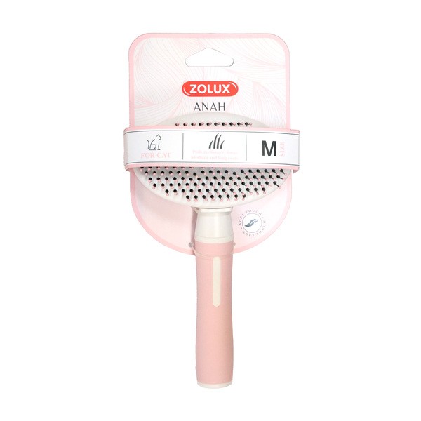 Zolux ANAH, miękka szczotka z wysuwanymi igłami dla kotów, M, 1 szt.