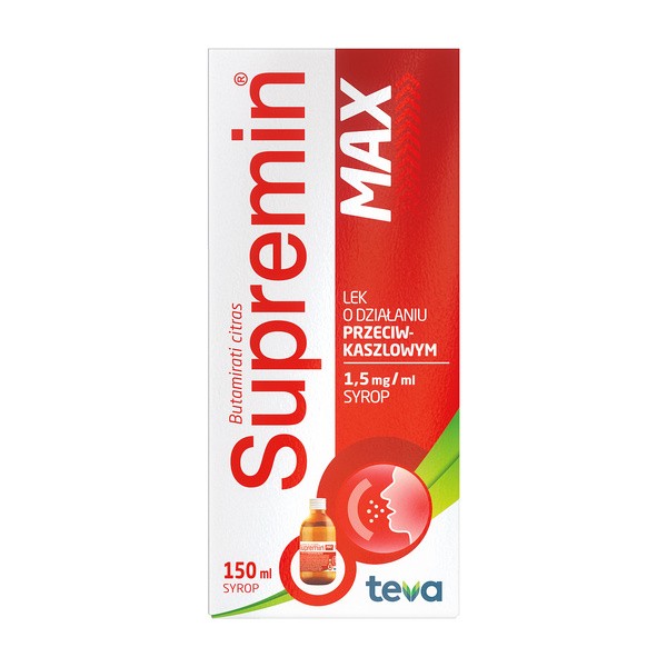 Supremin MAX, 1,5 mg/ml, syrop, 150 ml