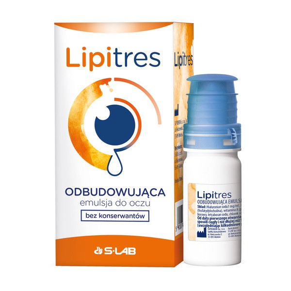 Lipitres, odbudowująca emulsja do oczu, 10 ml