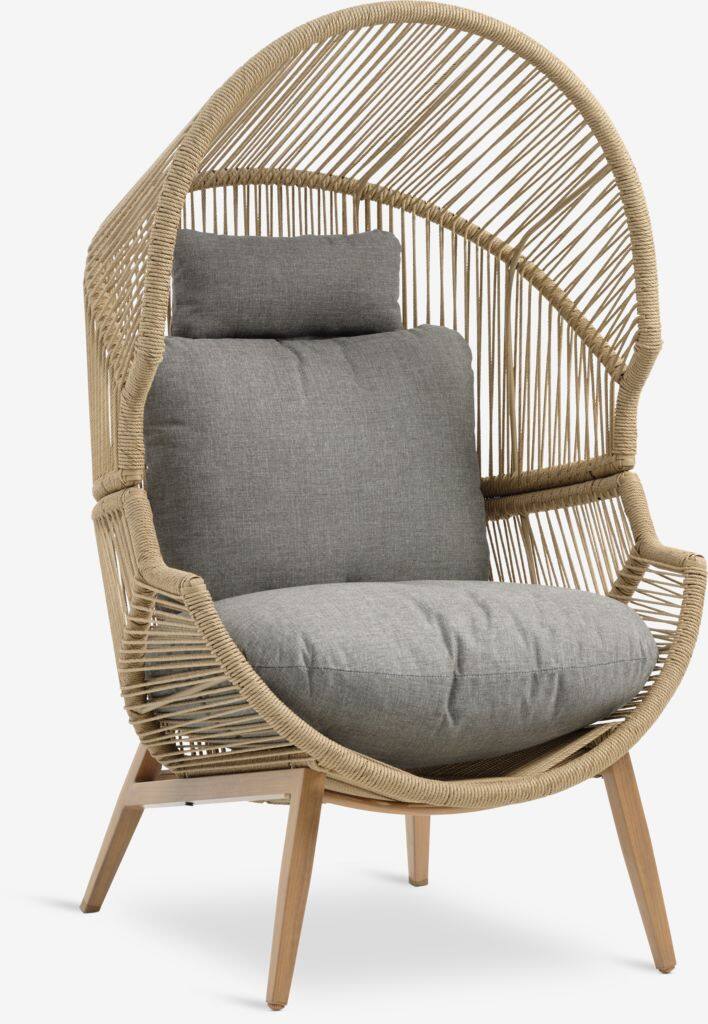 HALFREBENE Natural HALFREBENE Lounge Chair