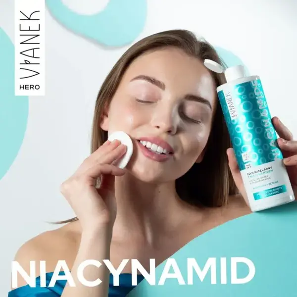 Vianek Hero, płyn micelarny z niacynamidem, 400 ml