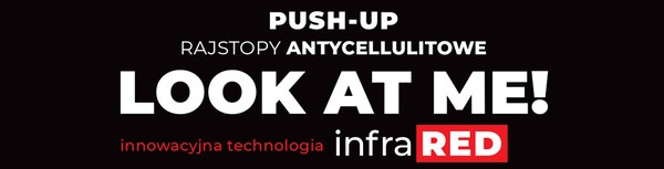 Look At Me! by Veera, antycellulitowe rajstopy Push-Up, 40 DEN, kolor czarny, rozmiar L