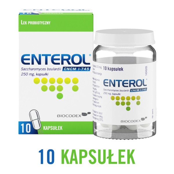 Enterol, 250 mg, kapsułki, 10 szt