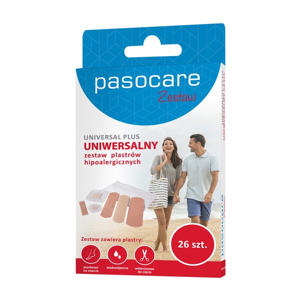 Pasocare Universal Plus, zestaw plastrów, 26 szt.