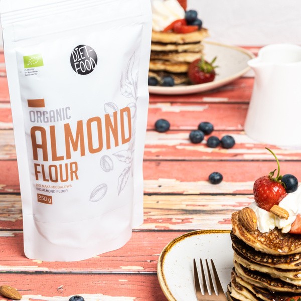 Diet-Food, Bio mąka migdałowa, 250 g