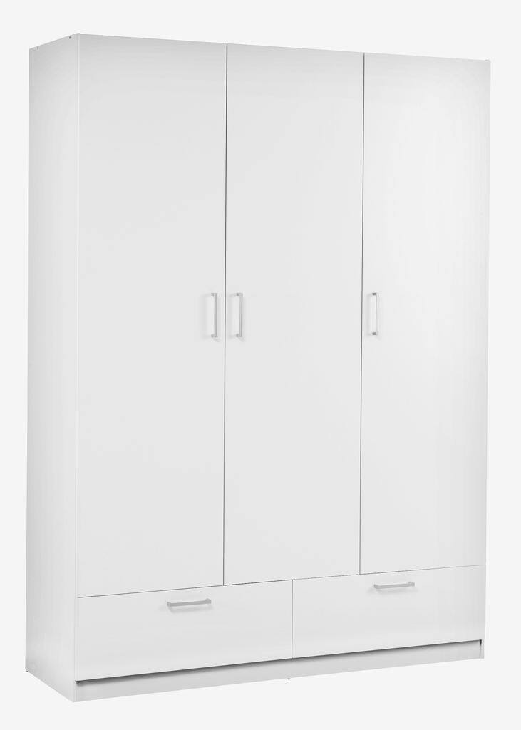 ELLESTED ELLESTED skab 144x200 3 døre 2 skuffer hvid