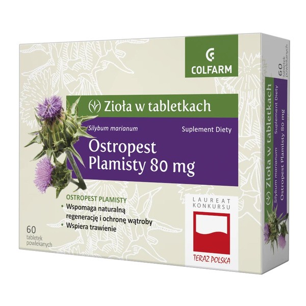 Ostropest plamisty, tabletki, 60 szt.