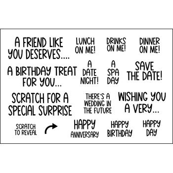 Scratch Reveal 2 Clear Stamp Set