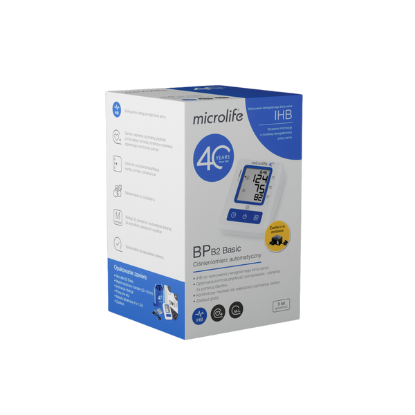 Microlife BP B2 Basic, ciśnieniomierz automatyczny, 1 szt.