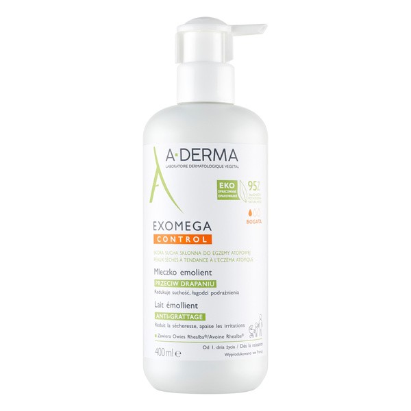 Aderma Exomega Control, mleczko emolient, 400 ml