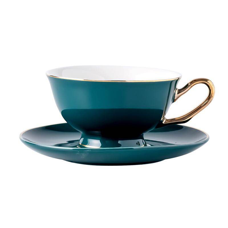 Luksusowy europejski zestaw filiżanek do kawy wielokrotnego użytku Brytyjski kreatywny zestaw wysokich czerwonych filiżanek do herbaty Porcelana China Taza Madera Daily Supplies OO50BD